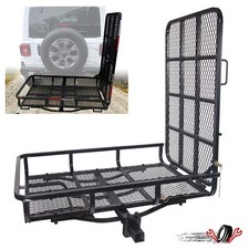 500LBS Mobility Carrier Wheelchair Scooter Rack Cargo Hitch Carrier Medical Ramp