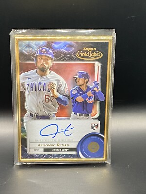 2022 Topps Gold Label Framed Auto Blue /75 Alfonso Rivas #FA-ARI Rookie ...