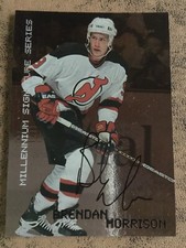BRENDAN MORRISON 1999 ITG Signature Series Hky Hard Auto #149 First Auto Card NJ