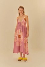 Farm Rio Brazil Floral Halter Dress 