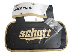 Schutt Varsity Black and Gold Chrome Football Back Plate