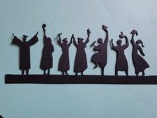 3 Strips Of Graduates Cardstock die cuts scrapbook cards