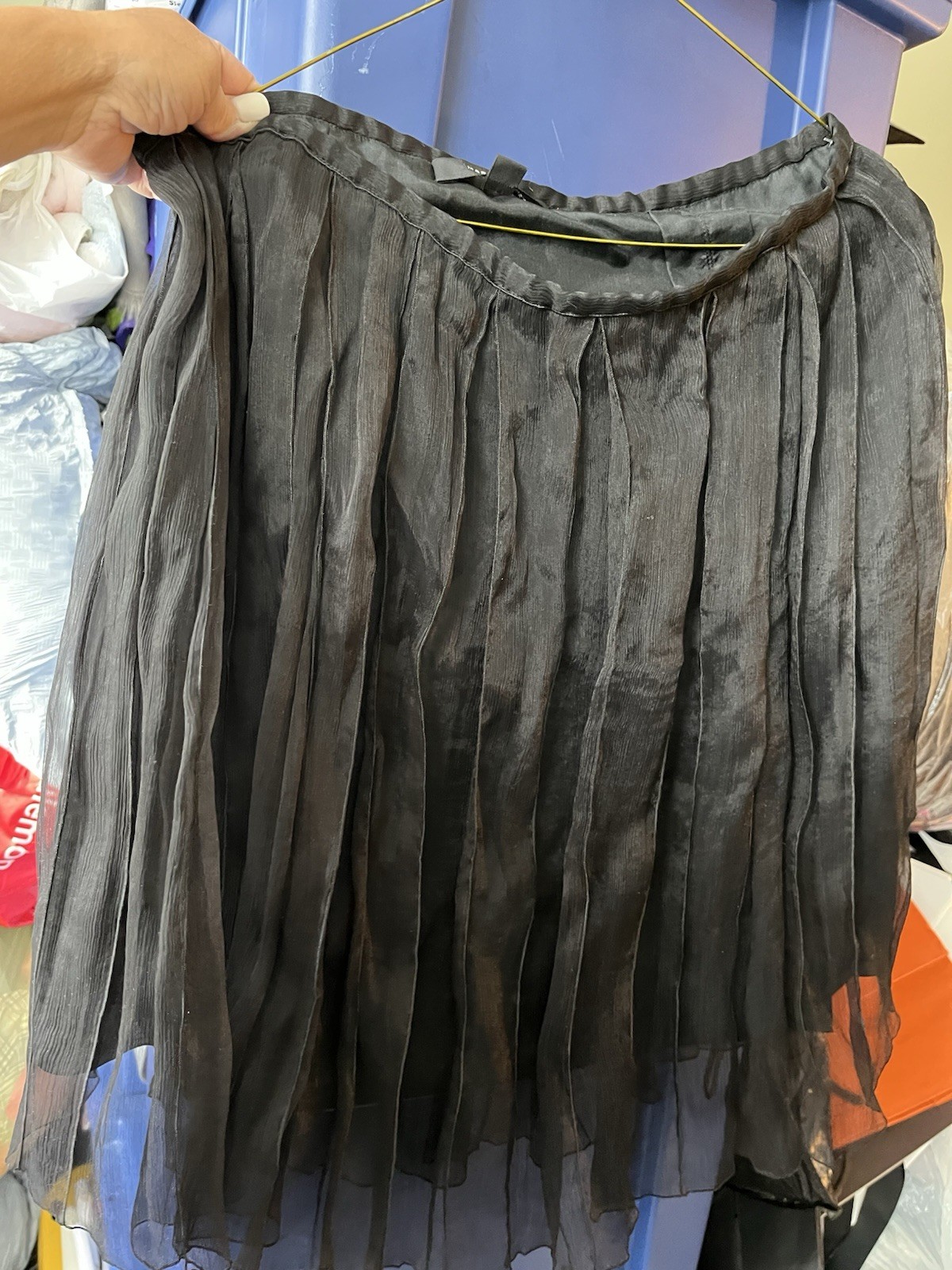 MARC JACOBS GORGEOUS ORGANZA SILK PLEATS SKIRT 4 - image 2