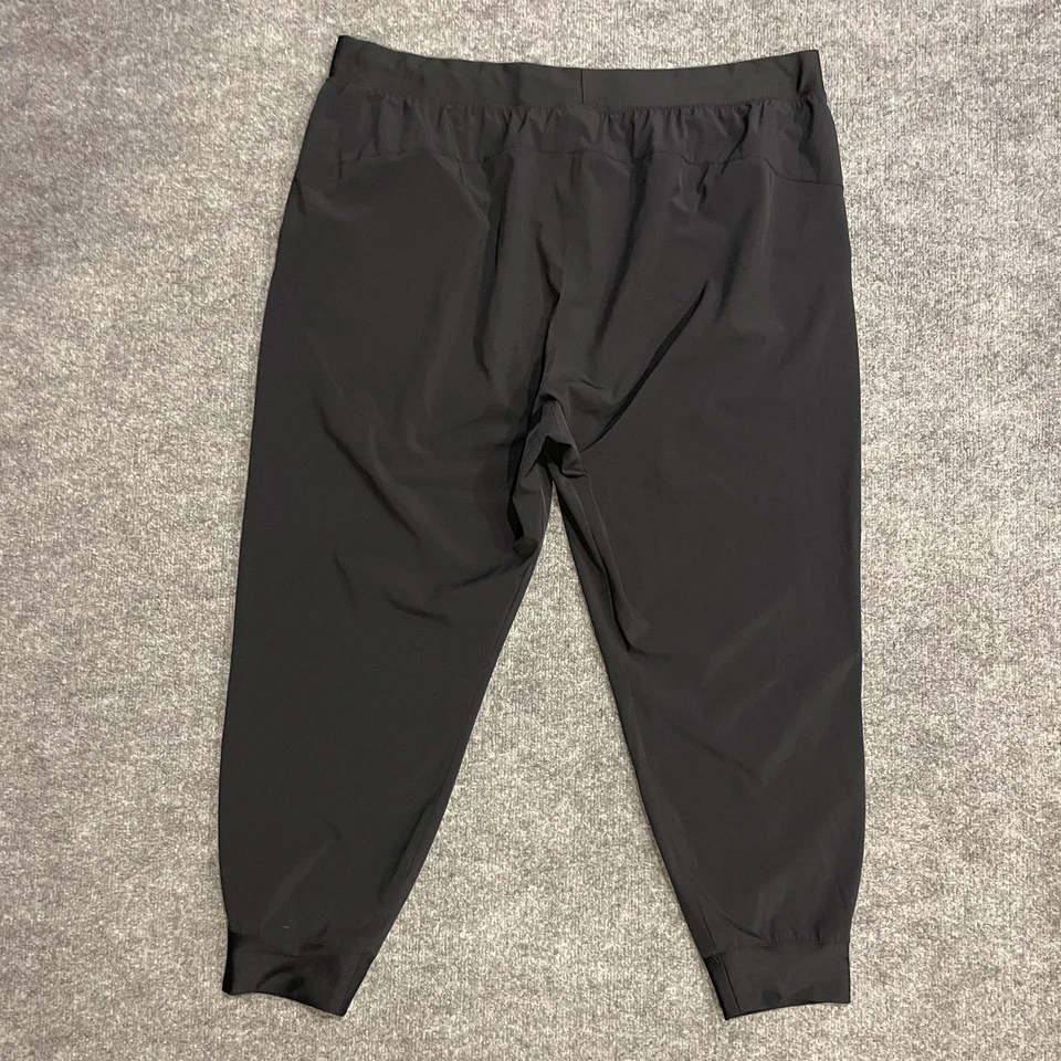 Under Armour High Rise Woven Pants Womens 2X Black Joggers Lightweight 1383815 - Image 2 of 4