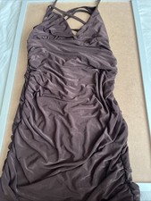 Missy Empire Dress Brown Size 8 Maxi Long