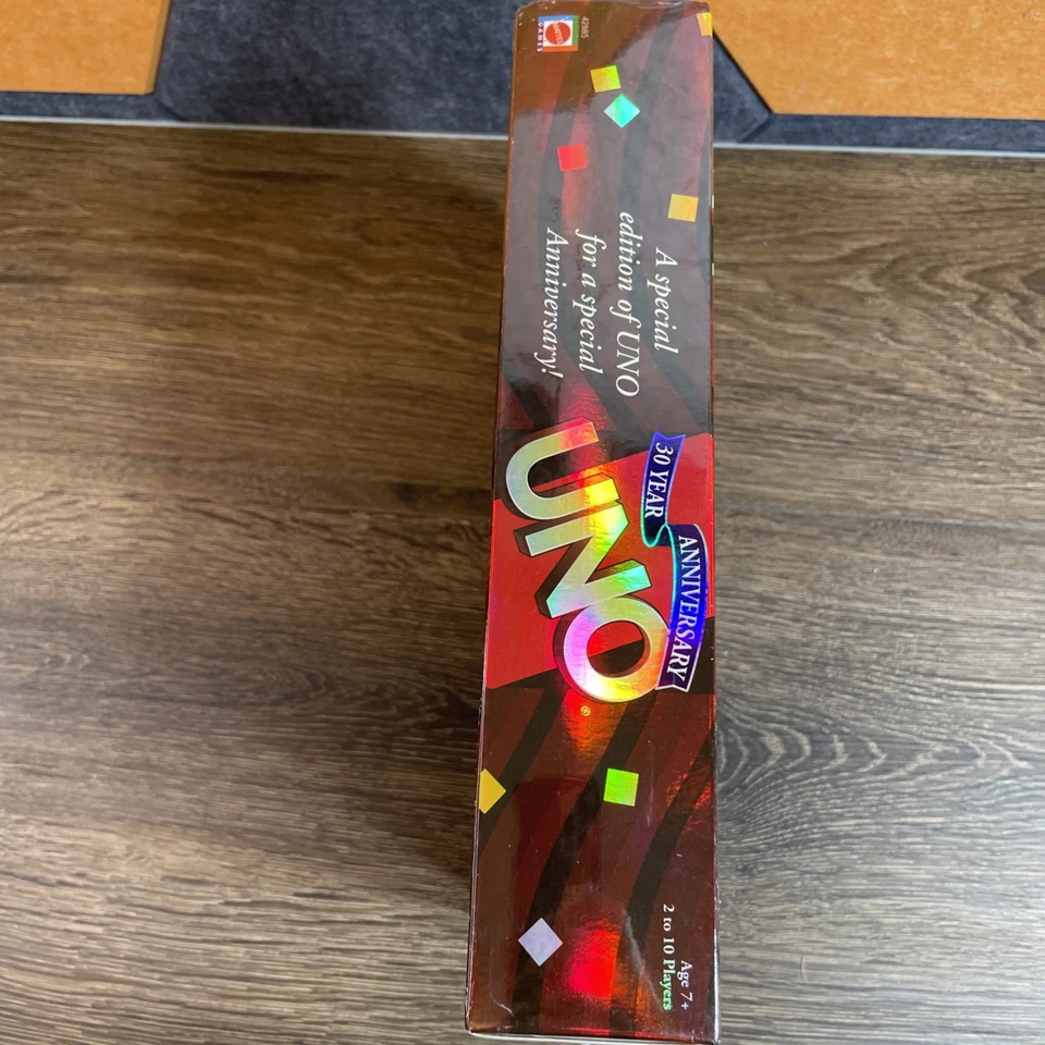 UNO 30 Year Anniversary Edition 2001 VTG Mattel Card Game New Sealed Box! - Image 4 of 4