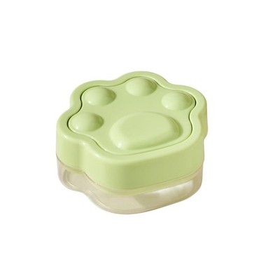 cute cat paw ice cube tray easy release with lid stackable cold storage space