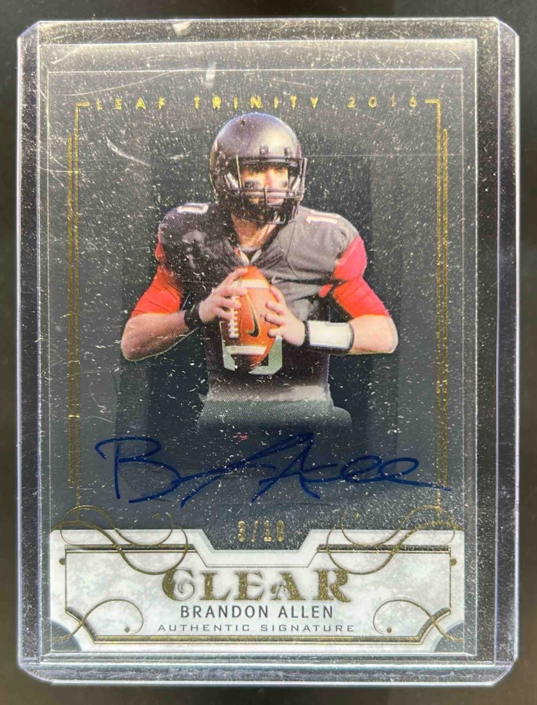 Brandon Allen Leaf Ultimate Draft Autographs #BA2 Gold