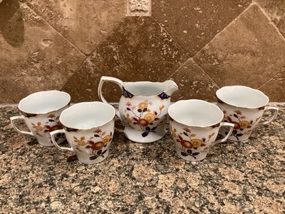 Vintage Premier Canton Fair Fine China Creamer and (4) Cups