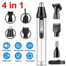 Men Electric Ear Beard Nose Hair Trimmer Eyebrow Mustache Remover Shaver Clipper
