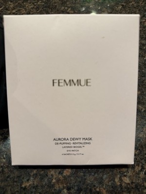Femmue Aurora Dewy Mask De Puffing Eye Patch 4 Pk Revitalization.
