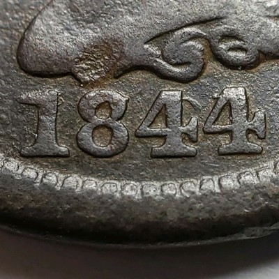 1844/81 1c Braided Hair Large Cent - RPD - Fine Dets - SKU-Z5906 | eBay