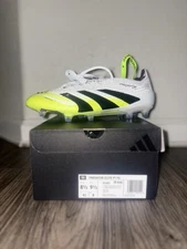 Adidas Predator Elite Fold Tongue Firm Ground Soccer Cleats White Black Lemon