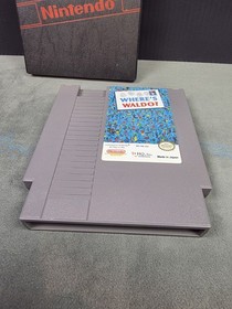 Vintage Nintendo NES Where's Waldo? Video Game Cartridge & Sleeve Vintage A-1