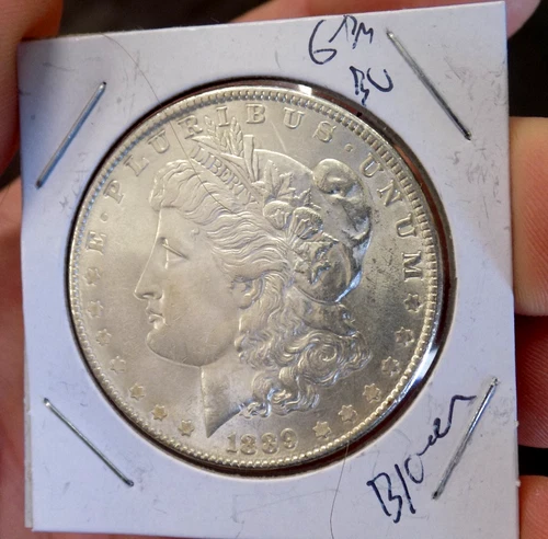 MORGAN SILVER DOLLAR 1889 FROSTY GEM BU BEAUTY NICE COIN!
