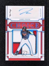 2023 Panini National Treasures Ecklar's Choice Platinum 1/1 James Wood Auto lz7