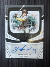 HA-SEONG KIM 2022 PANINI IMMACULATE SIGNATURES AUTO #IS-HK 02/49 PADRES