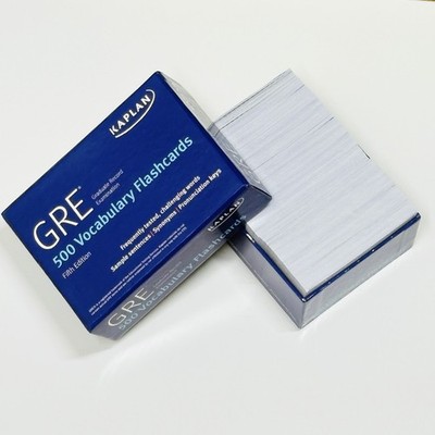 Kaplan GRE Graduate Record Exam 500 Vocabulary Flash Cards in Box 5th Edition