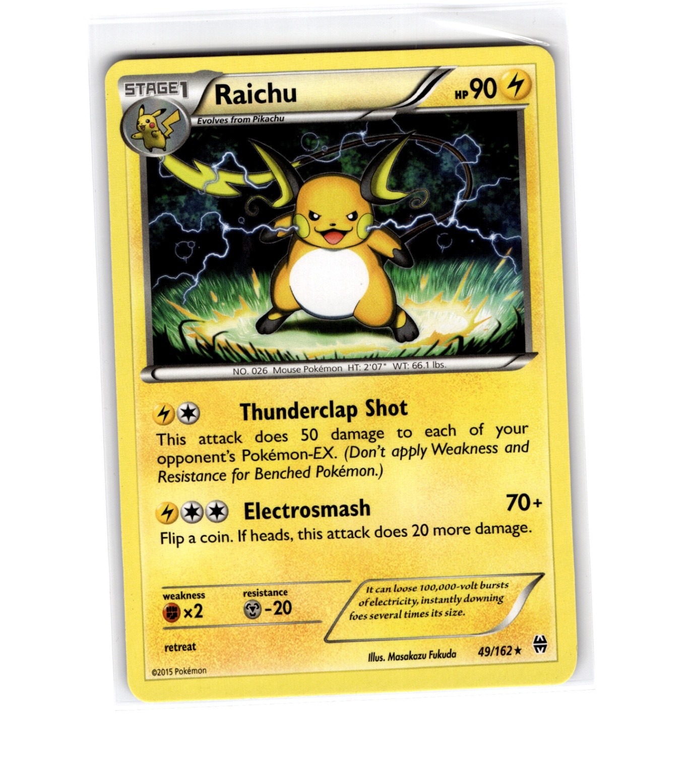 Raichu (Rare) XY - BREAKthrough 49/162 NM