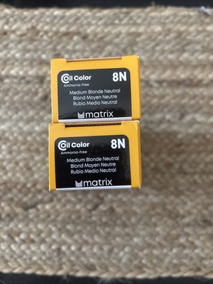 Matrix Coil Color Ammonia-Free Permanent Hair Color (2.6 oz)x2- 8N Medium Blonde