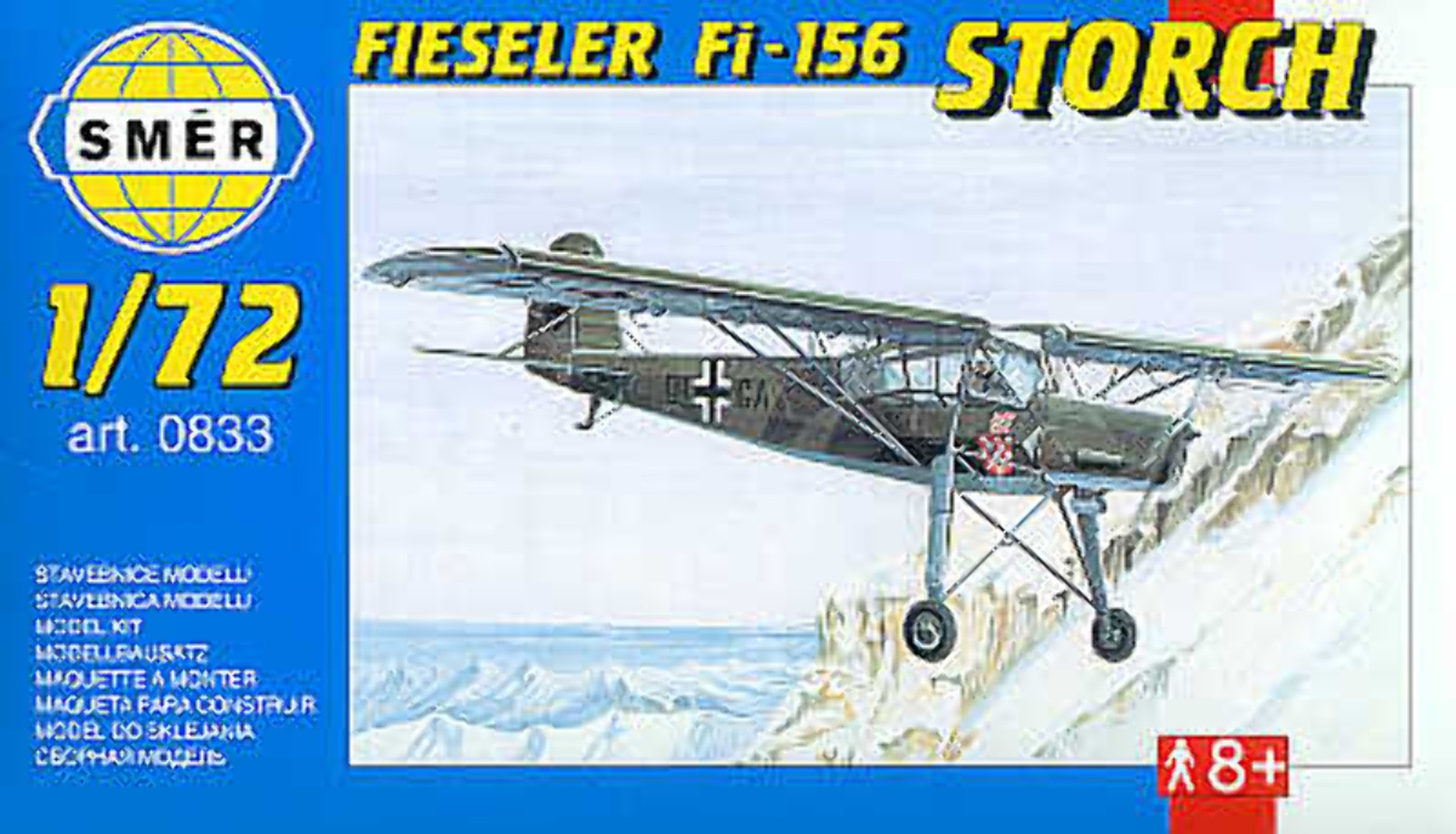 Smer 833 1:72 Fieseler Fi-156C-3 'Storch' / Morane-Saulnier MS.500 (ex Heller ki