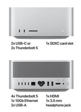 Mac Studio Silver M3 Ultra 32-Core CPU 80-Core GPU 256GB 8TB SSD