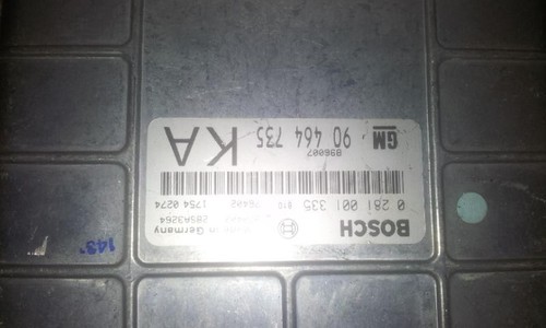 0281001335 Motormanagement, Steuergerät, ECU  90464735 Opel Vect DE1080-38