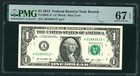**STAR** $1 2013 Federal Reserve Note ** PAPER CURRENCY (( PMG - 67 EPQ )) — photo 2