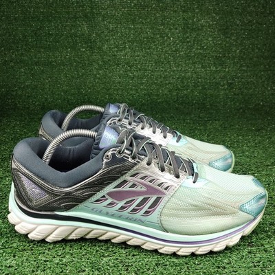 Brooks Womens Glycerin 14 Seafoam/Purple/Silver Athletic Running Shoes Size 11