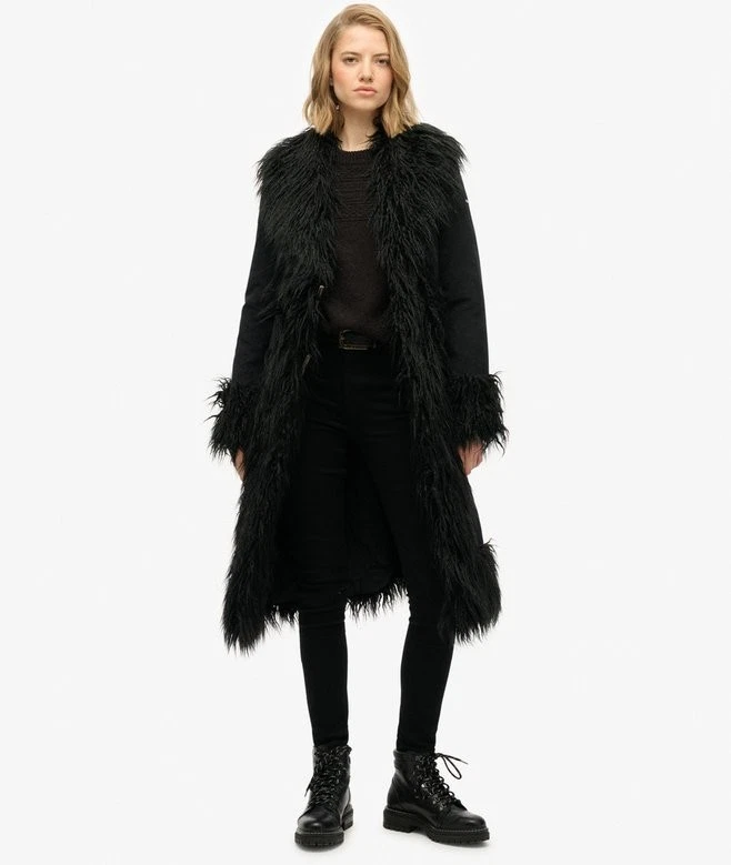 Superdry Black Long Afghan Coat
Opens in a new window or tab