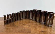 Craftsman Overdrive 3/8" Drive 14pc Deep 6 point Socket Set SAE 1/4" to 1"