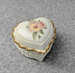 Heart Shaped Porcelain Music Box by Heritage House - Sale Price!