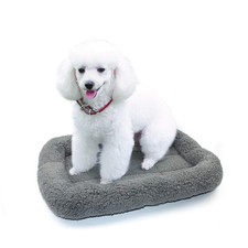 Enjoying Cat Mat Bed 16" x 22" Pet with Pillow Medium Rectangular , Grey