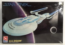 Star Trek USS Excelsior AMT Ertl Model Kit 6630 Vintage Made In USA NEW Sealed