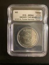 ICG Smokey The Bear Token MS 64