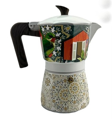 Puerto Rico Art Greca (Moka Pot) Coffee Makers 6 CUP *Special