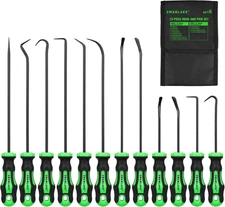 12-Piece Pick and Hook Tool Set, Automotive Mechanic Tools, Car Auto Oil Seal/O-