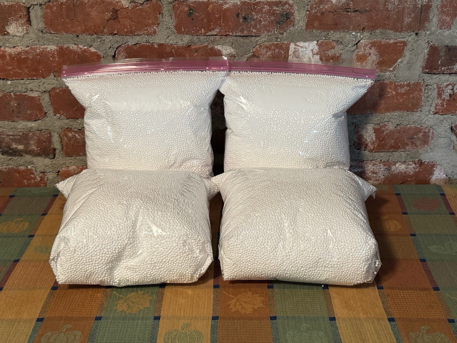 MILK BOTTLE FILLER 4 GALLON POLYSTYRENE SQUISHY FOAM BEAD FILL MADE IN USA