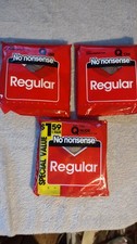 3 Pairs Vintage No Nonsense Pantyhose Size Q