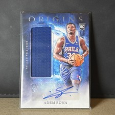 2024-25 Panini Origins - Adem Bona Rookie Jersey Autographs - 76ers