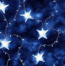 Disegni in tessuto patchwork stelle di Natale! Metri/Grassi/Lunghi/Quartieri - 100% Cotone