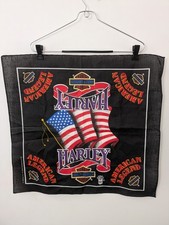 Vintage Harley Davidson American Legend Flag Made in USA Biker Bandana