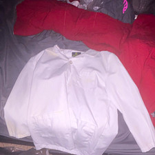 Natural Uniforms Women's Medical White Polyester Lab Coat Jacket Size 8/10