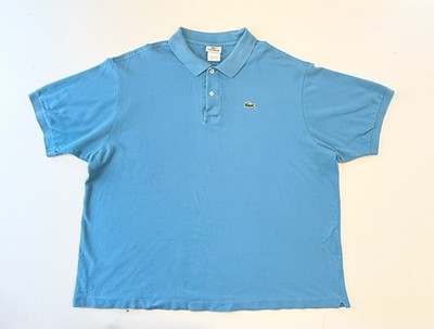 Lacoste Men's Polo Shirt Size Size 9 2XL Vintage 90s Blue Short Sleeve Polo Top