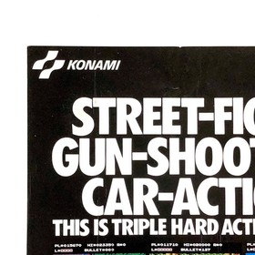 Famicom Mad City Promo Flyer A4 Konami 1980s Damaged