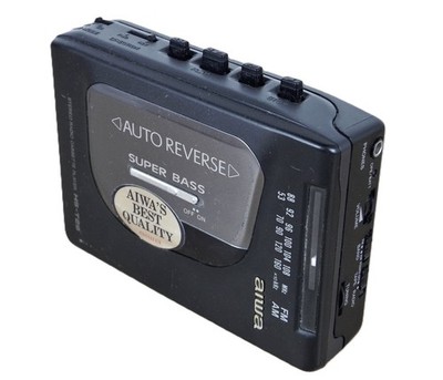 Walkman AIWA HS-T29 Stereo Super Bass Radio FM/AM Kassette Autoreverse Vintage