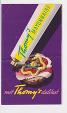 KALTE PLATTEN mit THOMY´S MAYONAISE, um 1955...