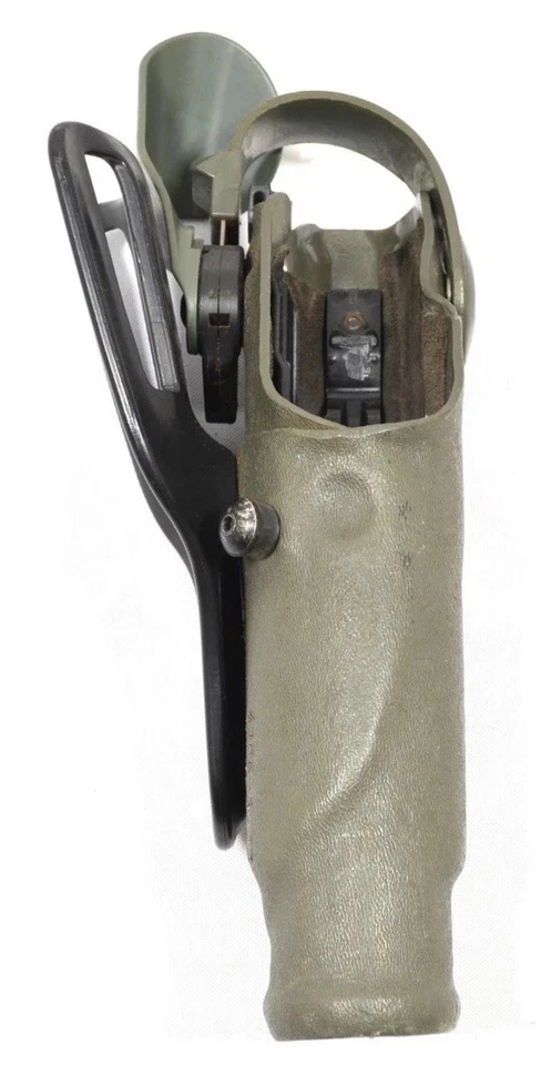 Safariland 6360 Lev3 STX Duty Holster Glock 17 22 w/ Light RH, Green - Image 3 of 3