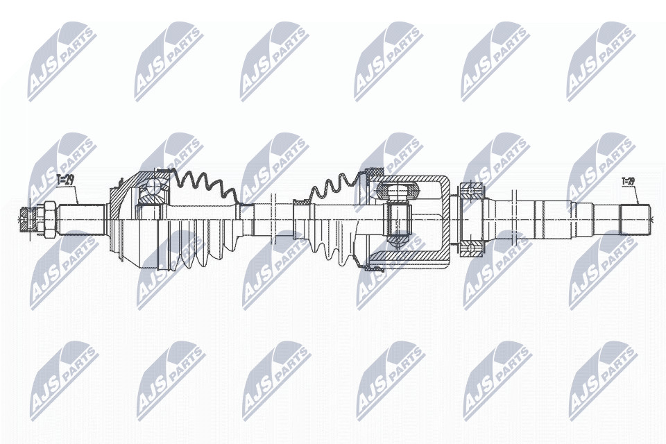 NPW-NS-114 NTY Drive Shaft for NISSAN,RENAULT - Image 9