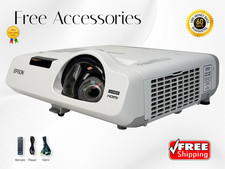 Epson PowerLite 535W 3LCD Projector 3400 Lumens TCO Certified Full HD w/Bundle  